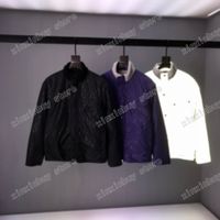 Wholesale 21ss mens women designers Double sided Jackets Christian Reflection Granular velvet clothes streetwear Coats Outerwear men Clothing Black Silver Purple M XL
