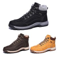 Wholesale 2022 Newest Warm Winter Shoes New Large Mens Snow Boots Velvet Padded High top Cotton Waterproof Non slip Short Classic Sports trainers outdoor Size