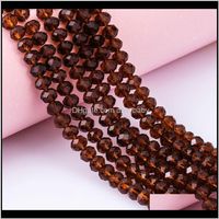 Wholesale Jewelry Drop Delivery Mm Glass Loose Beads Round Wheel Flat Bead Style Approx Per String Model Nodot Ne1154 Jwqtc