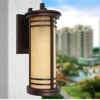 Wholesale Rustic Vintage Outdoor Wall Lamp Waterproof Garden Lighting Abajur Chinese Style Glass Kitchen Cabinet E27 Led Lamps