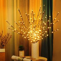 Wholesale Strings LED DIY Lighted Twig Branch Light Artificial Vase Filler Willow Fairy Garland For Christmas Wedding Party