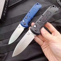 Wholesale Benchmade AUTO Folding Knife quot Satin S30V Drop Point Blade Textured Grivory Handles Outdoor Survival Hiking Self Defense EDC Tactical Automatic Knives