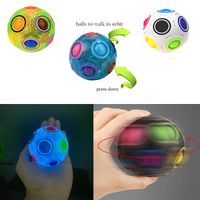 Wholesale Fidget Toys Sensory Luminous Creative Magic Rainbow Ball Cube Anti Stress Kids Educational Learning Funny Gifts And Adults Decompression Toy Surprise