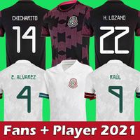 Wholesale 2021 mexico soccer jerseys LOZANO CHICHARITO RAUL football shirt DOS SANTOS Camisetas de futbol ALVAREZ maillot foot