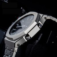 Wholesale Watch Bands GA2100 rd Casioak Mod Kit Case Band DIY Stainless Steel For GA All Metal Bezel Strap Replacement