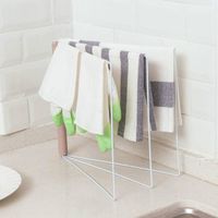 Wholesale Towel Racks Kitchen Shelves Perforation free Tabletop Air drying Racks Mini floor Foldable Receptacle Rag Hangers