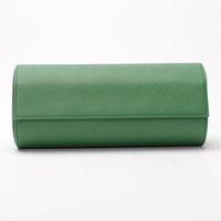 Wholesale Watch Boxes Cases Portable Box PU Leather Roll Pouch Storage Collector With Slid In Out Travel Case Organizers Green Gift