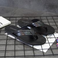 Wholesale Slippers Flip Flops Men Shoes For The Shower High Quality s Sandals Summer Beach Rubber Leather Casual Klapki Meskie