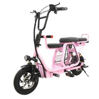 Wholesale Electric Bicycle Foldable Scooter W Two Wheels Bicycles With Pet Basket V Inch E Bike Pink For Ladies Women