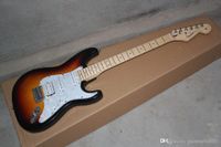 Wholesale 2015 Standard Stratocaster HSS Electric Guitar Brown Sunburst w TKL guitar