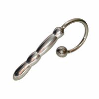 Wholesale Chastity Devices Metal Penis Plug Urethral Sounds with Massage Ball Stainless Steel Swell Small Urethra Play Peehole Insertion Adult Sex Toys for Men XCXA035