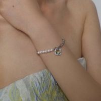 Wholesale bangles OOP daydream series ins cool wind niche design tourmaline pearl chain bracelet high sense light luxury Bracelet