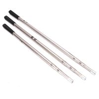 Wholesale 1 m Durable Stainless steel Silver Head Prong Harpoon Spear Rod Fish Dip Net Telescopic Bar Pole fishing Supplies