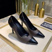 Wholesale Designer Heels Shoes Woman luxury pumps Heel cm pointed toe Sheepskin foot pads Size Model YS01