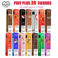 Wholesale PUFF PLUS Disposable Pod Device Kit E cigarettes Puffs mAh Battery mL Prefilled Cartridge Vape Stick Pen Flavors