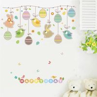 Wholesale Wall Stickers Funny Birds Flower Vine For Kids Room Bedroom Home Decoration Cartoon Animal Mural Art Diy Pvc Decal Poster