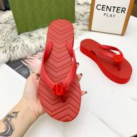 Wholesale 2022 Women Luxury Desinger Slippers Fashion Thin Flip Flops Brand Shoe Ladie Beige Shoes Sandals Flippers With Logo