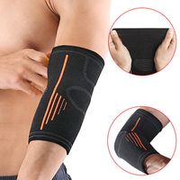 Wholesale Elbow Knee Pads Support Elastic Gym Sport Protective Pad Absorb Sweat Basketball Arm Sleeve Brace