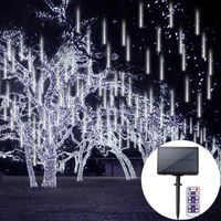 Wholesale Strings Tubes leds Solar Meteor Shower Rain Light String With Timer Control For Christmas Wedding Year Party Garden Decor