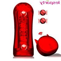 Wholesale Wireless Remote Control Male Masturbator Cup Penis Pump Vibrator for Men Double Vibrating Balls Glans Stimulator Sex Toy for Man