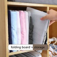 Wholesale Wardrobe Storage Laundry Folding Boards Clothes Folder Shirt Board Perfect for T Shirts Dress Shirts Helper Tool MY inf