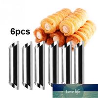 Wholesale 6pcs Cannoli Forms Cake Horn Mold Stainless Steel Cannoli Tubes shells Cream Horn Mould Pastry Baking Mold Factory price expert design Quality Latest Style Original