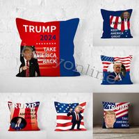 Wholesale Trump Campaign Personality Pillowcase Double sided Digital High definition Printing Pillow SXJL21