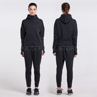 Wholesale Outdoor sports basketball running lady sets jogger cardigan clothes women runner fitness exercise hooded sweater couple suit