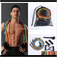 Wholesale Supplies Outdoorsoutdoor Sports Latex Resistance Bands Workout Exercise Pilates Yoga Crossfit Fitness Tubes Pull Rope Set Ljjz801 D