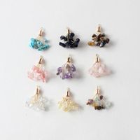 Wholesale Charms Natural Crystal Bouquet Cap Diy Earring Material Accessories