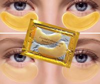 Wholesale gold pack Black Collagen Crystal Eye Mask Gel Eye Patches for Eye Bags Anti Wrinkle Dark Circles Face Masks Skin Care