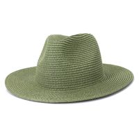 Wholesale Spring Summer Beach Hat Women Men Straw Hats Jazz Panama Caps Outdoor Travel Holiday Sun Protective Cap Woman Man sunhat Girls Fashion sunhats