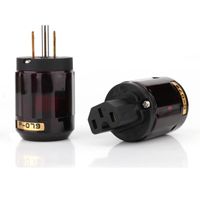 Wholesale Smart Power Plugs pair Hi end Gold Plated C IEC P US Mains Plug Connector Hifi Audio For DIY Cable