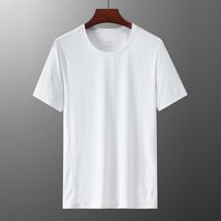 Wholesale Summer fashion t shirt thin fat large size loose short sleeve high quality ice silk mesh mens clothing