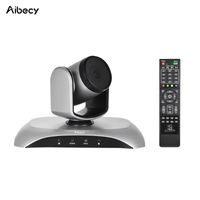 Wholesale Webcams Aibecy P HD Conference Camera USB Plug Play X Zoom Rotation With Remote Control Power Adapter For Video Meetings