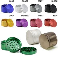 Wholesale NEW4 Layers Mini Metal Tobacco Grinder Grinder Aluminum Alloy Dry Herb Crusher Smoke Man Gift Hemp Pepper Pot Spice Mill Grinder ZZF13142