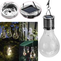 Wholesale Pendant Lamps Waterproof Solar Rotatable Outdoor Garden Camping Hanging Led Light Lamp Bulb Lanterns For Party Retro Decoration P2