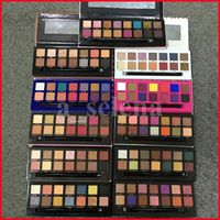 Wholesale Multi Color Shadows Colors Eyeshadow Palette with Brush Soft Mordern Stripe Rose Gold Eye Shadow Powder Palettes Styles