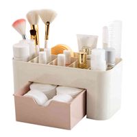 Wholesale PP Desktop Cosmetic Box Small Drawer Plastic Table Makeup Case Bathroom Jewelry Storage Boxs Home Multi function Makeups ZXFHP1001
