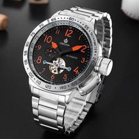Wholesale Top MG ORKINA Watch Men Automatic Mechanical Tourbillon Watches Male Clock Zegarek Meski Uhren Wristwatches