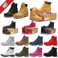 Wholesale Designer Timbs Timberland Tims Boots Mens Womens Leather Shoes Wheat Work Field Ankle Winter Boot For Men Cowboy Yellow Red Blue Black Pink Hiking Sneaker Hot Sale