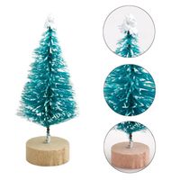 Wholesale Christmas Decorations x Mini Sisal Bottle Brush DIY Pine White House Decor Santa Snow Frost Village Xmas Tree Ornaments