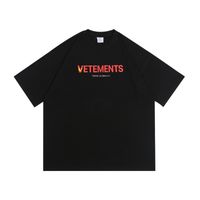 Wholesale 21SS VTM flag logo printed letters T Shirts men and women short sleeved T shirt high street fashion brand loose Tee