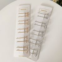 Wholesale DIY English Letters Women s Girls Hairclip Accessories Simple Gold Silver Hairpin Bobby Pins Side Clips Barrettes One Word Clip Hair Headdress Ornament G4OF0NP