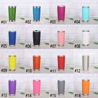 Wholesale 20oz Stainless Steel Tumblers Vacuum Insulated Double Wall Wine Glass Thermal Cup Coffee Beer Mug With Lids For Travel