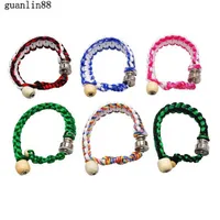 Wholesale Portable Metal Bead Bracelet Smoking Pipe Wristband Pipes Multi Colors Men Women Cool Gifts Knot Rope Smoking accessories