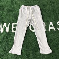 Wholesale 22SS Embroidered Letters Cotton Pants Men Women Hip Hop Four Seasons Grey Color