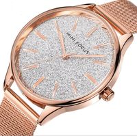 Wholesale Luxury MINI FOCUS Brand Shiny Dial Womens Watch Japan Quartz Movement Stainless Steel Mesh Band L Ladies Watches Wear Resistant Crystal Wristwatches