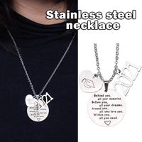 Wholesale Pendant Necklaces Graduation Cap Necklace Stainless Steel Charms Jewelry Gifts Silver Color Link Chain For Men Women Girls Boys