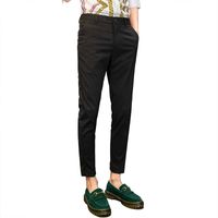 Wholesale Spring And Summer Cropped Pants Men s Korean Version Of Slim Feet Casual Trend Wild Black Pinstripe